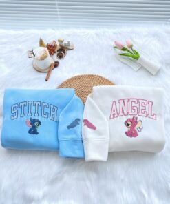 Stitch and Angel (Ver 3) – Embroidered Shirt