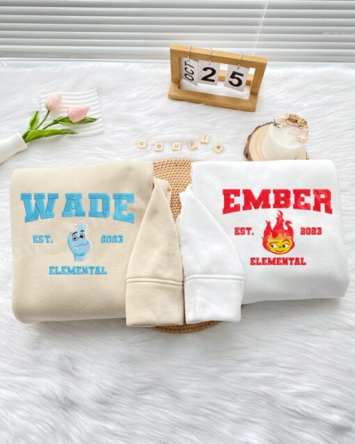 Elemental  Ember and Wade (Ver 2) – Embroidered Shirt